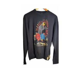 Rare Ed Hardy by Christian Audigier Unisex XXL Pullover Sweater Panther